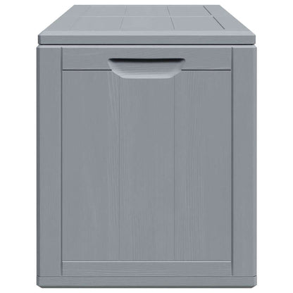 Baule da Giardino 180 L Grigio Aspetto legno in PP