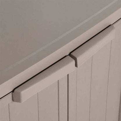 Armadio da Giardino Marrone 65x45x88 cm in PP Aspetto Legno