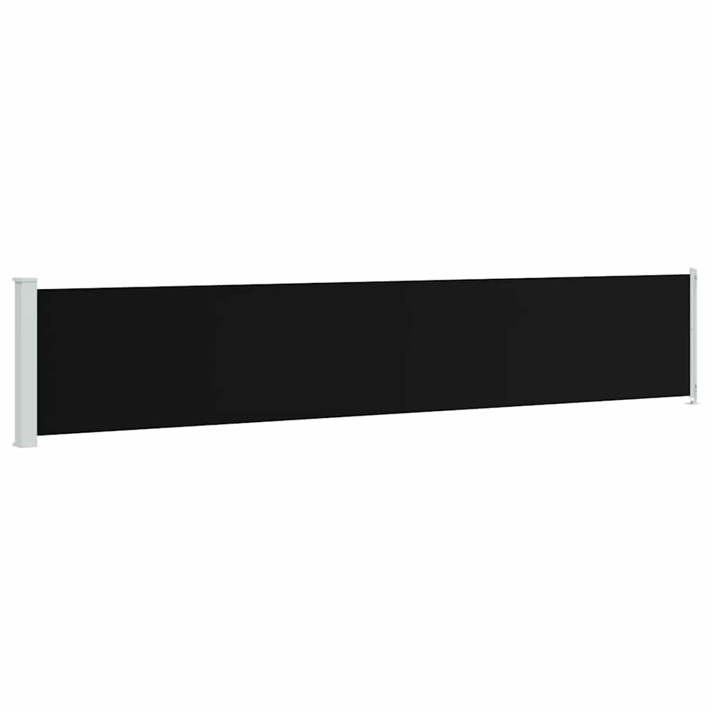Tenda Laterale Retrattile per Patio 117x600 cm Nera