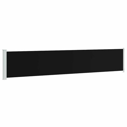 Tenda Laterale Retrattile per Patio 117x600 cm Nera