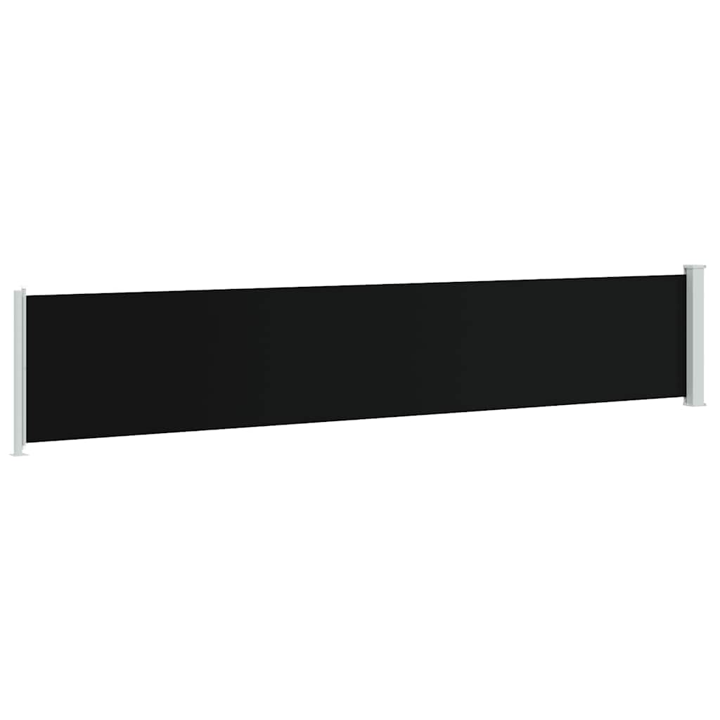 Tenda Laterale Retrattile per Patio 117x600 cm Nera | homemem39