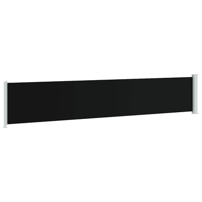 Tenda Laterale Retrattile per Patio 117x600 cm Nera