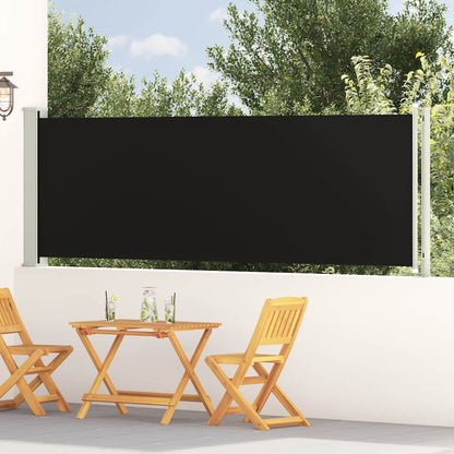 Tenda Laterale Retrattile per Patio 117x600 cm Nera | homemem39