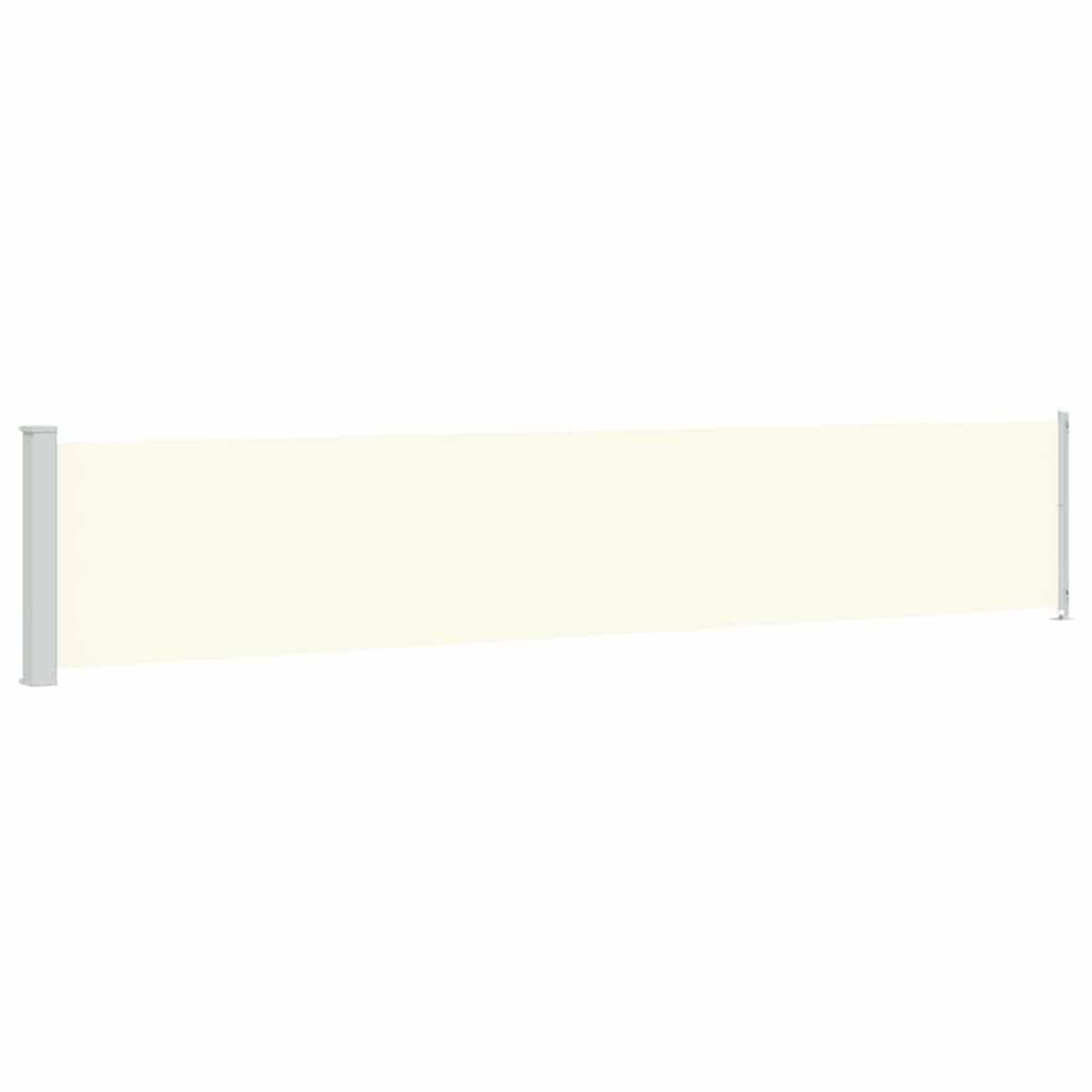 Tenda Laterale Retrattile per Patio 117x600 cm Crema