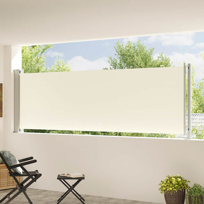 Tenda Laterale Retrattile per Patio 117x600 cm Crema