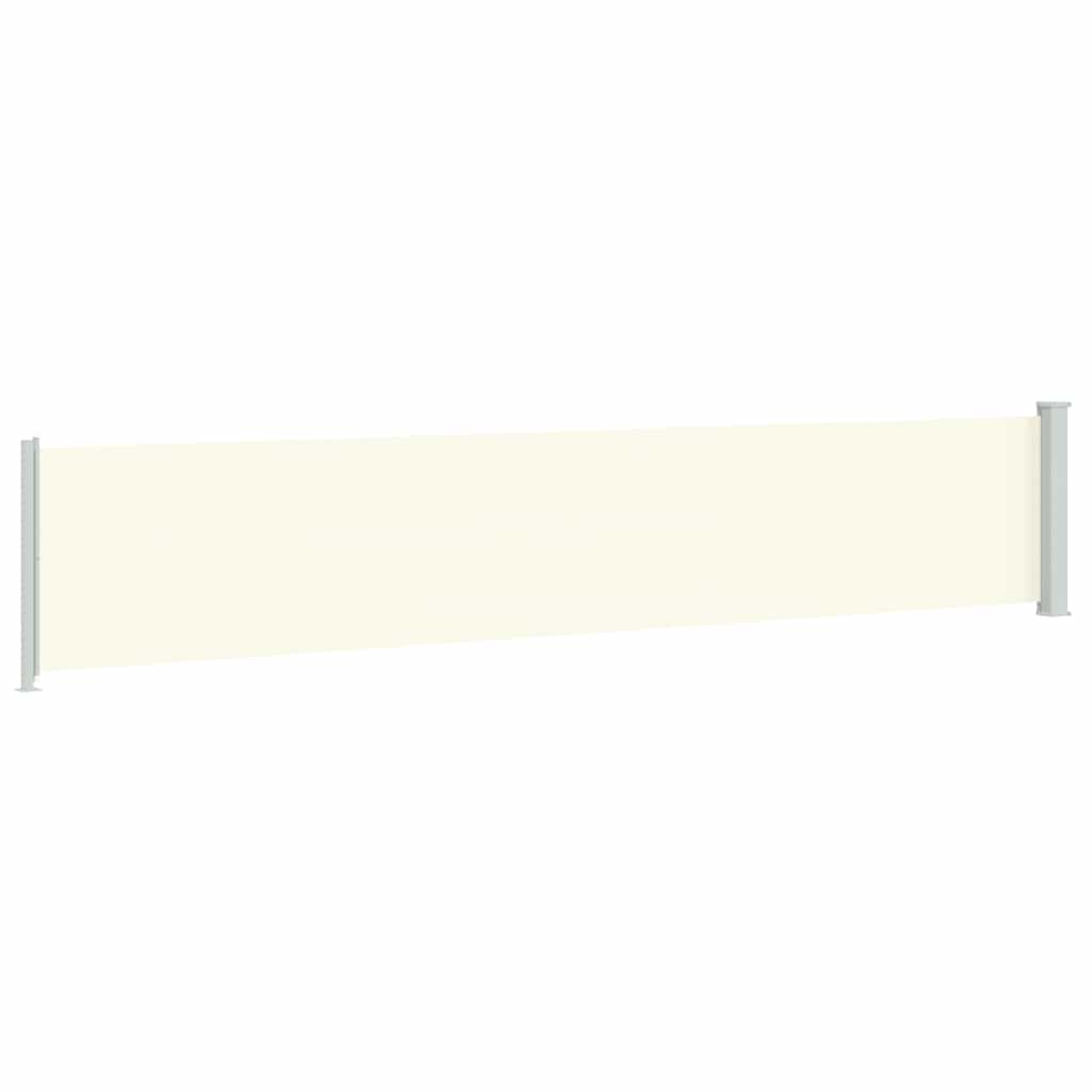Tenda Laterale Retrattile per Patio 117x600 cm Crema | homemem39