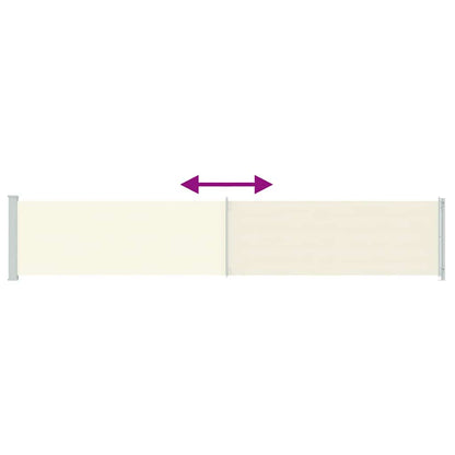 Tenda Laterale Retrattile per Patio 117x600 cm Crema | homemem39