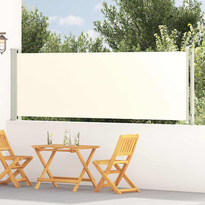Tenda Laterale Retrattile per Patio 117x600 cm Crema