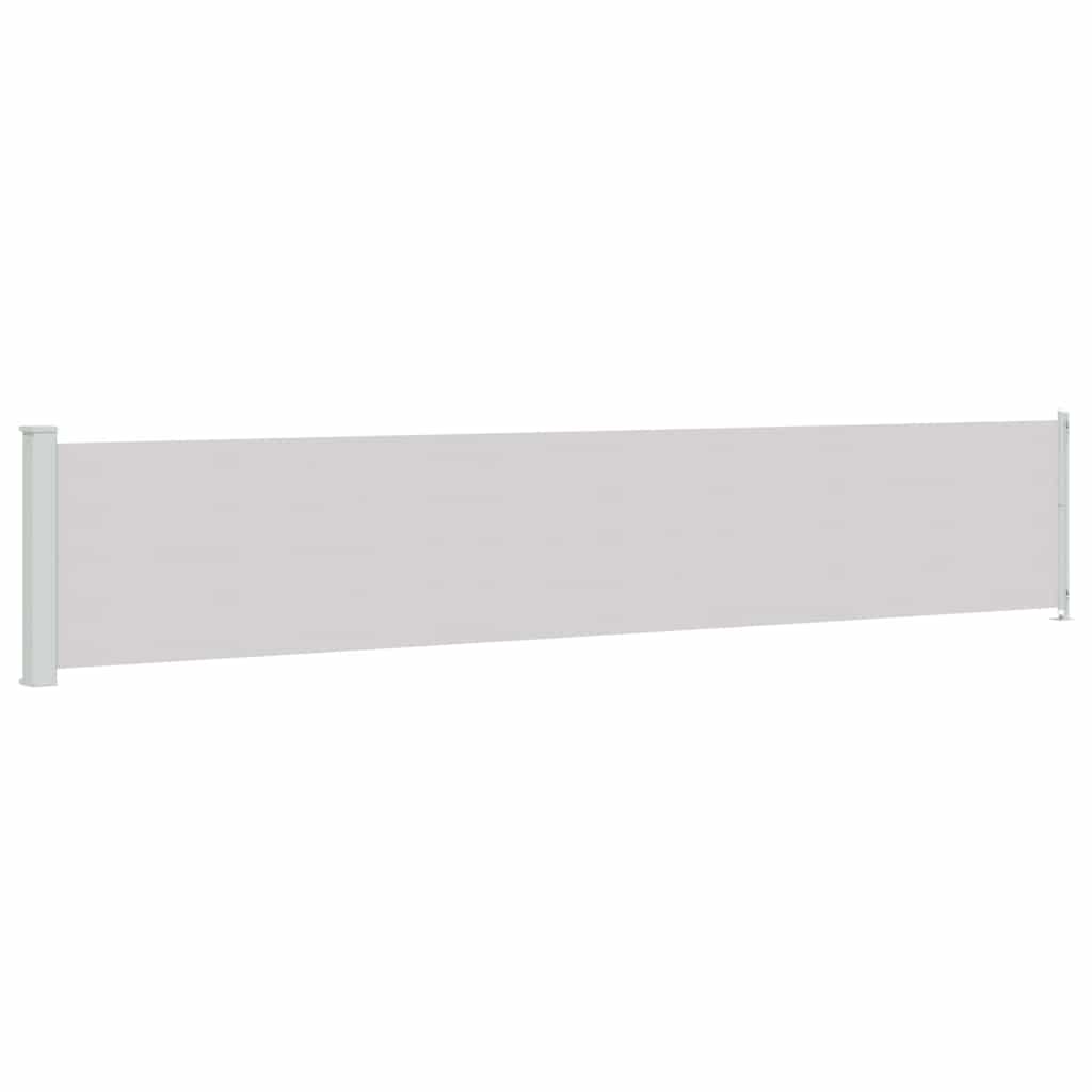 Tenda Laterale Retrattile per Patio 117x600 cm Grigia | homemem39