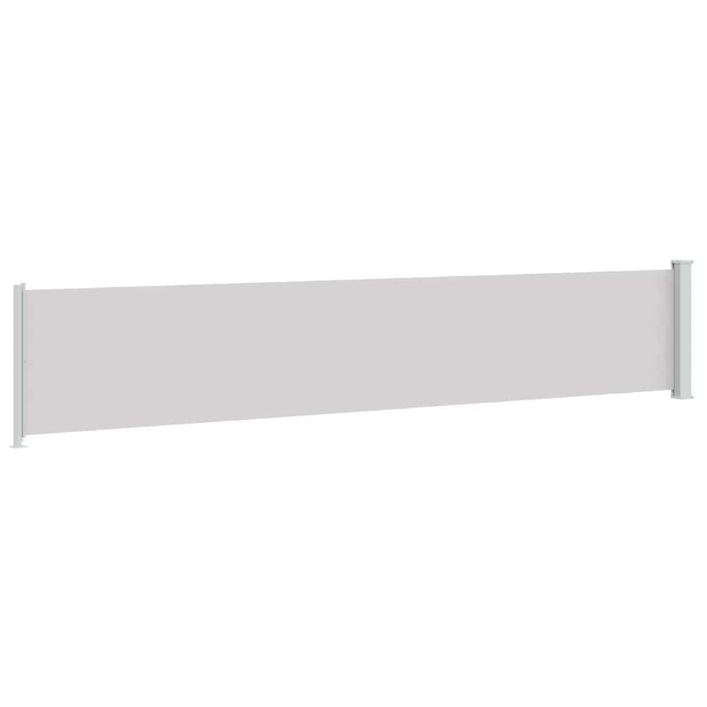 Tenda Laterale Retrattile per Patio 117x600 cm Grigia | homemem39