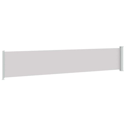 Tenda Laterale Retrattile per Patio 117x600 cm Grigia | homemem39