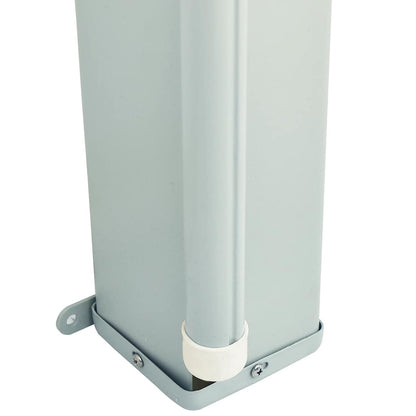 Tenda Laterale Retrattile per Patio 117x600 cm Grigia