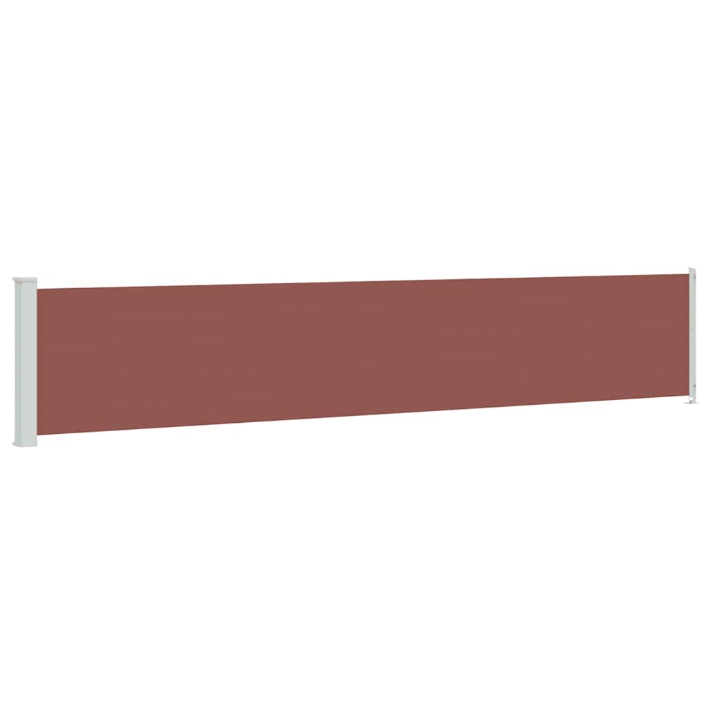 Tenda Laterale Retrattile per Patio 117x600 cm Marrone | homemem39