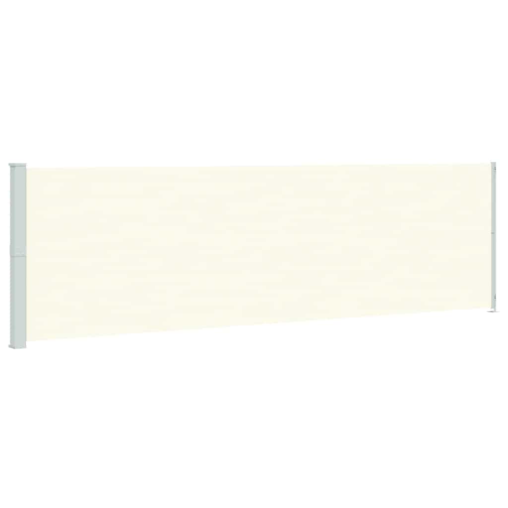 Tenda da Sole Laterale Retrattile per Patio 180x600 cm Crema