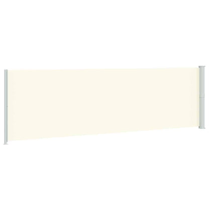 Tenda da Sole Laterale Retrattile per Patio 180x600 cm Crema | homemem39