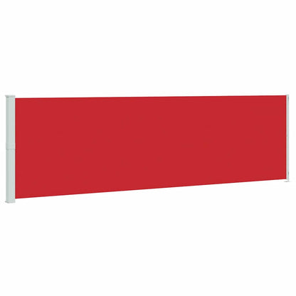 Tenda da Sole Laterale Retrattile per Patio 180x600 cm Rossa | homemem39