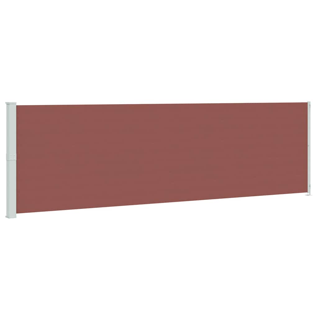 Tenda da Sole Laterale Retrattile per Patio 180x600 cm Marrone