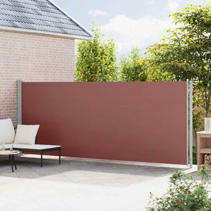 Tenda da Sole Laterale Retrattile per Patio 180x600 cm Marrone