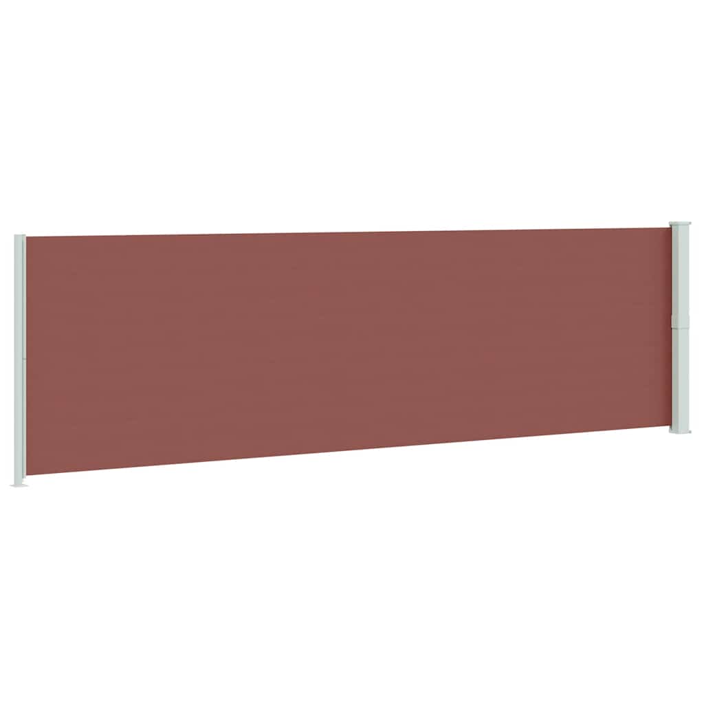 Tenda da Sole Laterale Retrattile per Patio 180x600 cm Marrone | homemem39