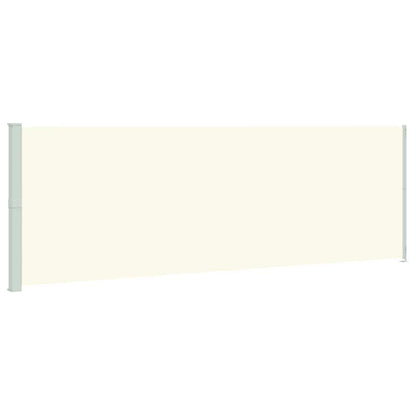 Tenda da Sole Laterale Retrattile per Patio 200x600 cm Crema