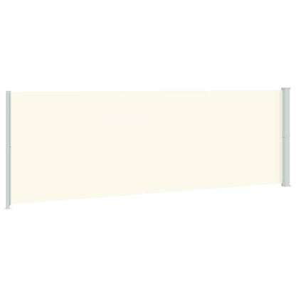 Tenda da Sole Laterale Retrattile per Patio 200x600 cm Crema