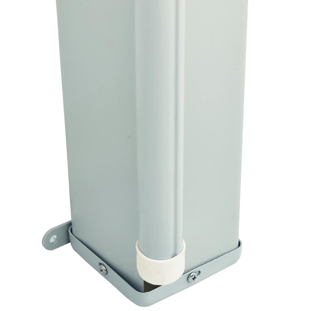 Tenda da Sole Laterale Retrattile per Patio 200x600 cm Rossa | homemem39