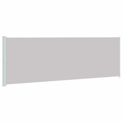 Tenda da Sole Laterale Retrattile per Patio 200x600 cm Grigia