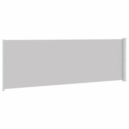 Tenda da Sole Laterale Retrattile per Patio 200x600 cm Grigia