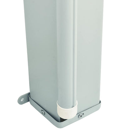 Tenda da Sole Laterale Retrattile per Patio 200x600 cm Grigia