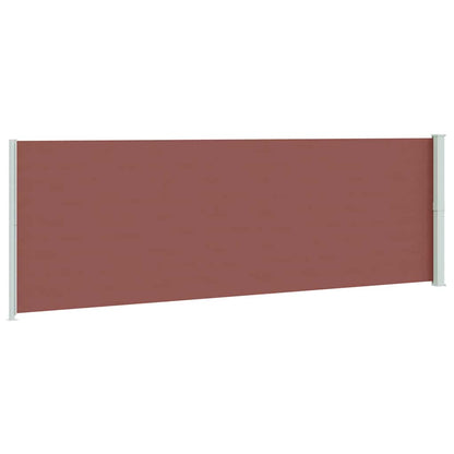 Tenda da Sole Laterale Retrattile per Patio 200x600 cm Marrone | homemem39
