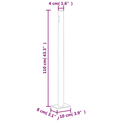 Tenda da Sole Laterale Retrattile Crema 180x600 cm | homemem39