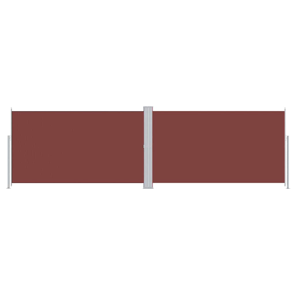 Tenda da Sole Laterale Retrattile Marrone 180x600 cm | homemem39