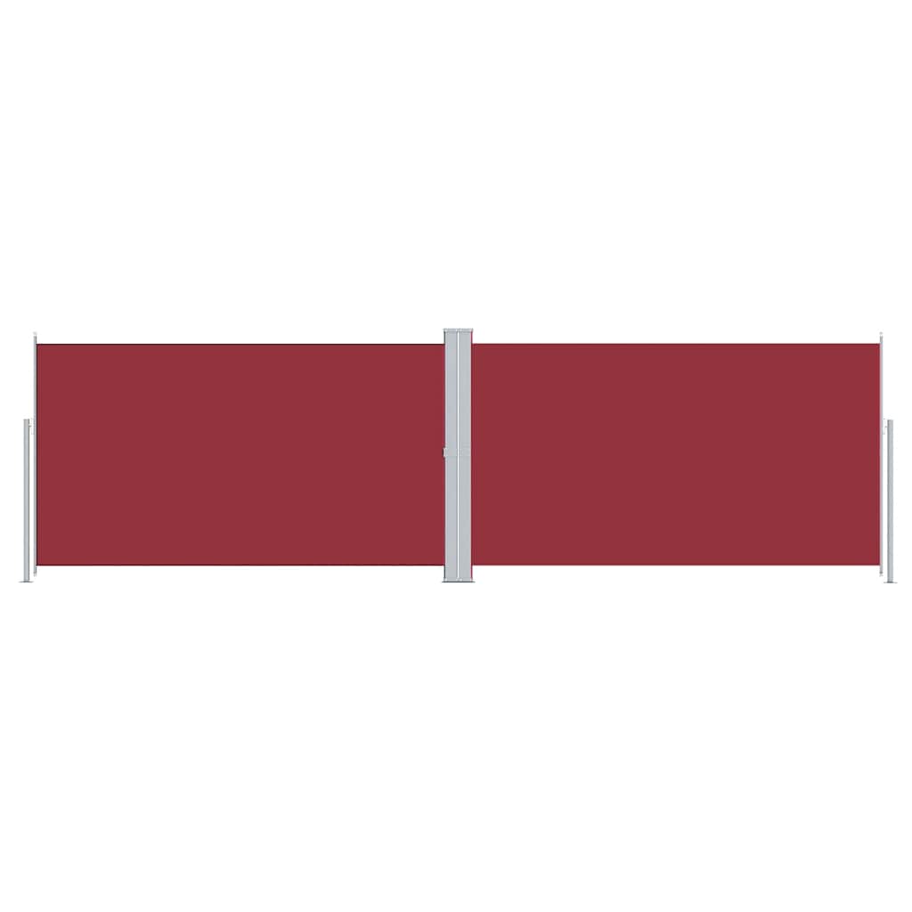 Tenda da Sole Laterale Retrattile Rossa 180x600 cm | homemem39