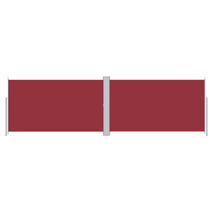 Tenda da Sole Laterale Retrattile Rossa 180x600 cm | homemem39