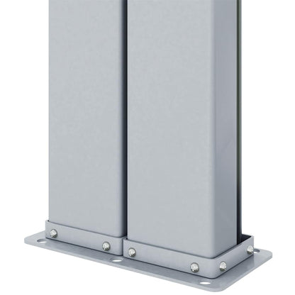 Tenda da Sole Laterale Retrattile Nera 200x600 cm | homemem39