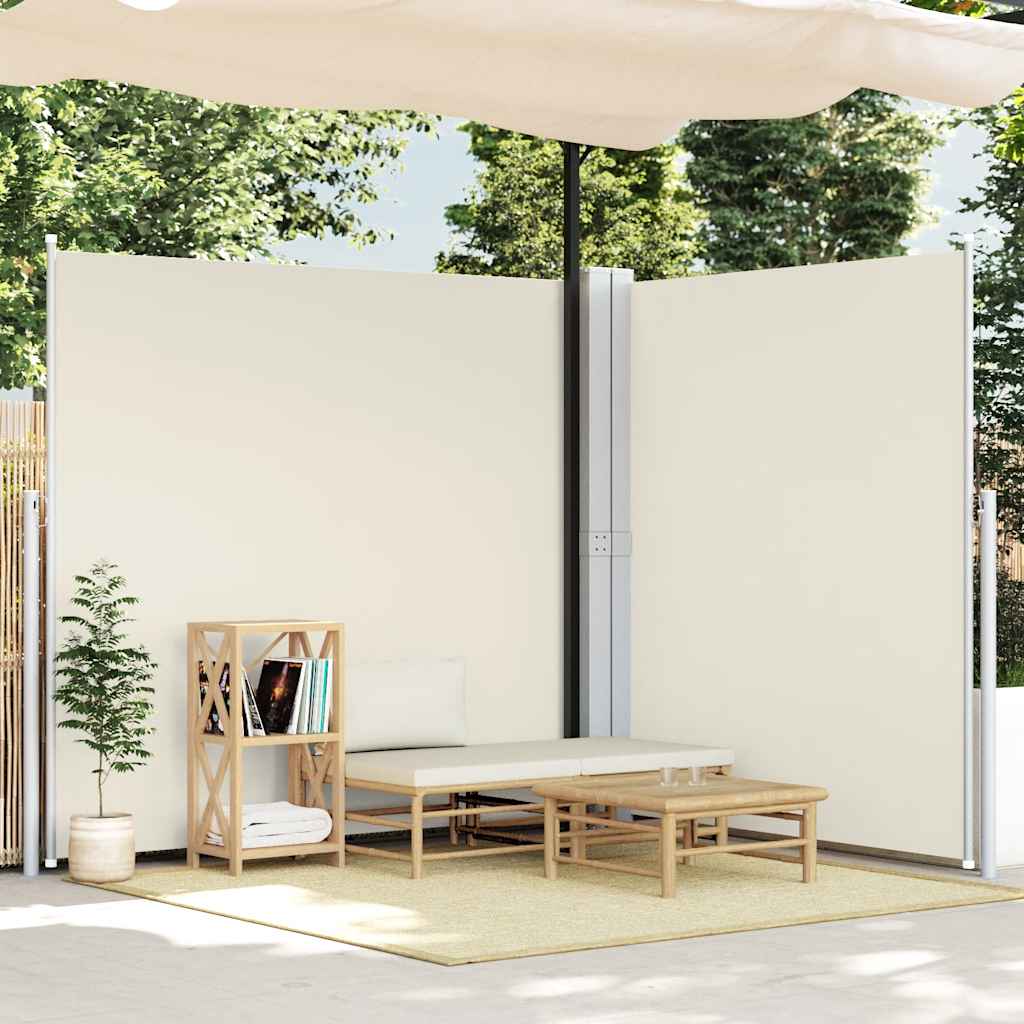 Tenda da Sole Laterale Retrattile Crema 200x600 cm | homemem39