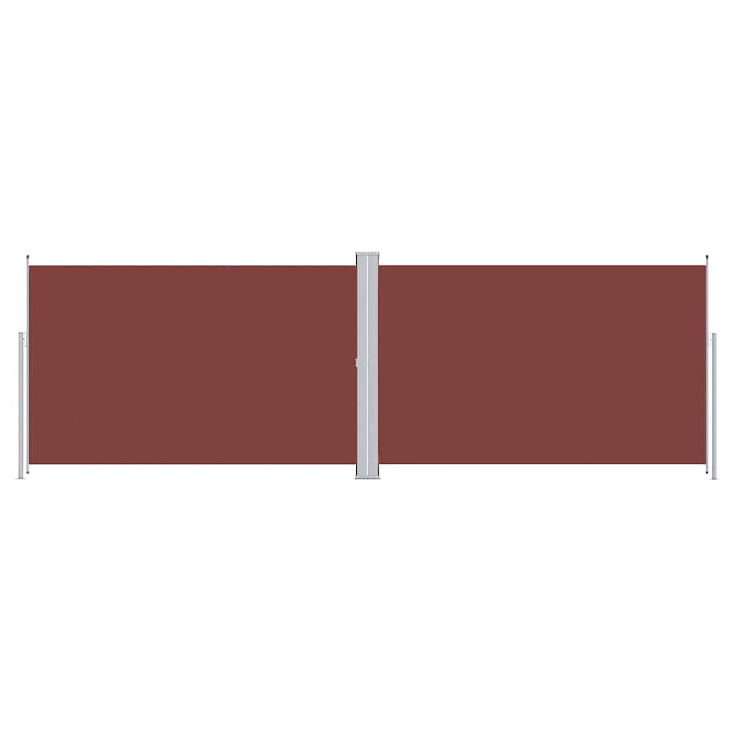 Tenda da Sole Laterale Retrattile Marrone 220x600 cm | homemem39