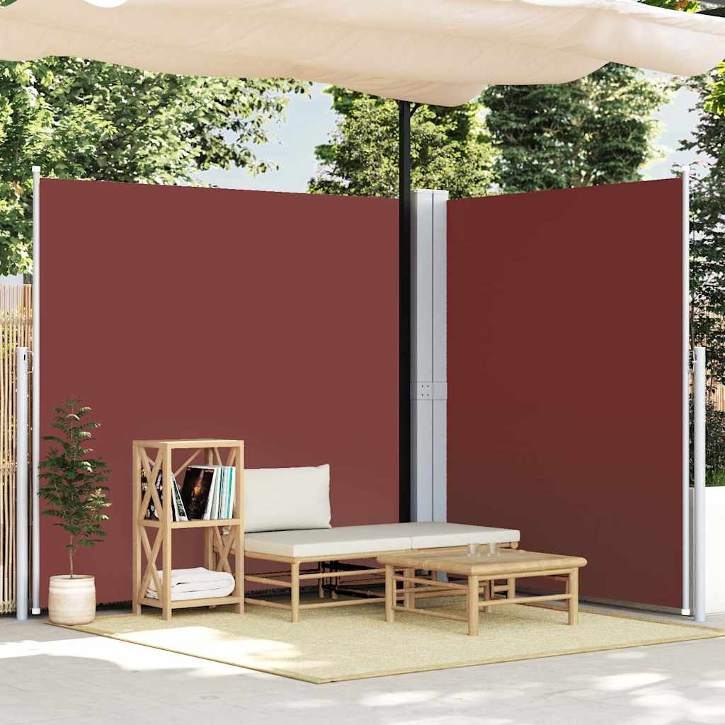 Tenda da Sole Laterale Retrattile Marrone 220x600 cm