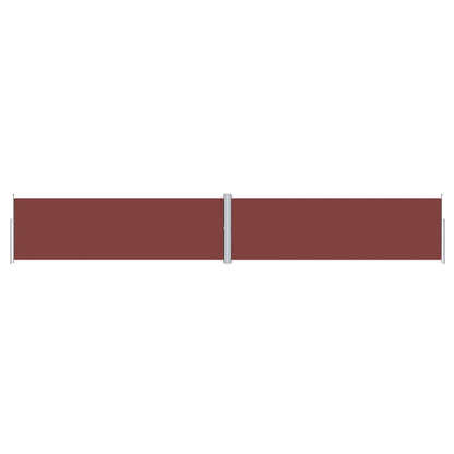 Tenda Laterale Retrattile Marrone 160x1000 cm | homemem39