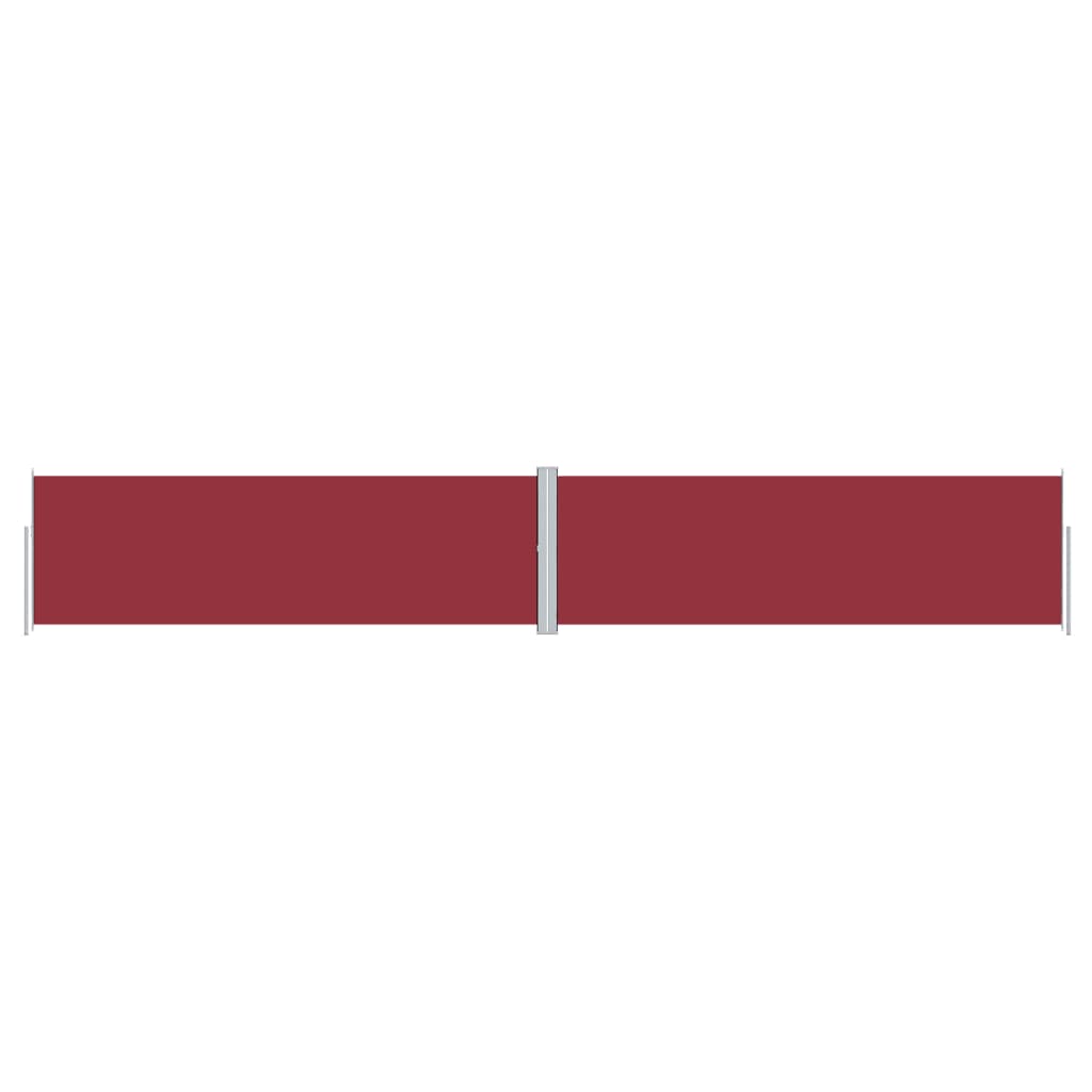 Tenda Laterale Retrattile Rossa 160x1000 cm | homemem39