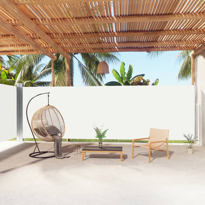 Tenda da Sole Laterale Retrattile Crema 180x1000 cm | homemem39