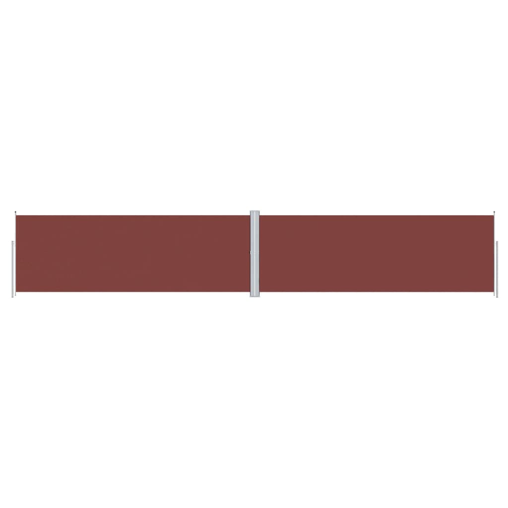 Tenda da Sole Laterale Retrattile Marrone 180x1000 cm | homemem39