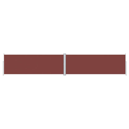 Tenda da Sole Laterale Retrattile Marrone 180x1000 cm | homemem39