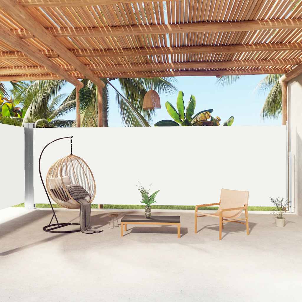 Tenda da Sole Laterale Retrattile Crema 200x1000 cm | homemem39