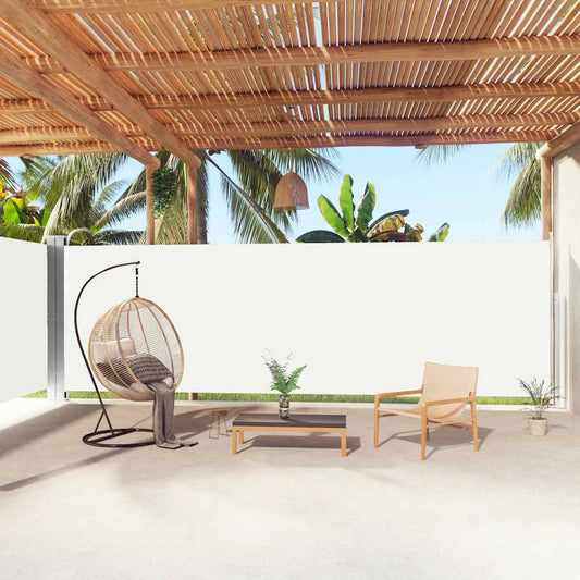 Tenda da Sole Laterale Retrattile Crema 200x1000 cm | homemem39