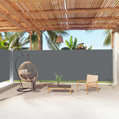 Tenda da Sole Laterale Retrattile Antracite 200x1000 cm | homemem39