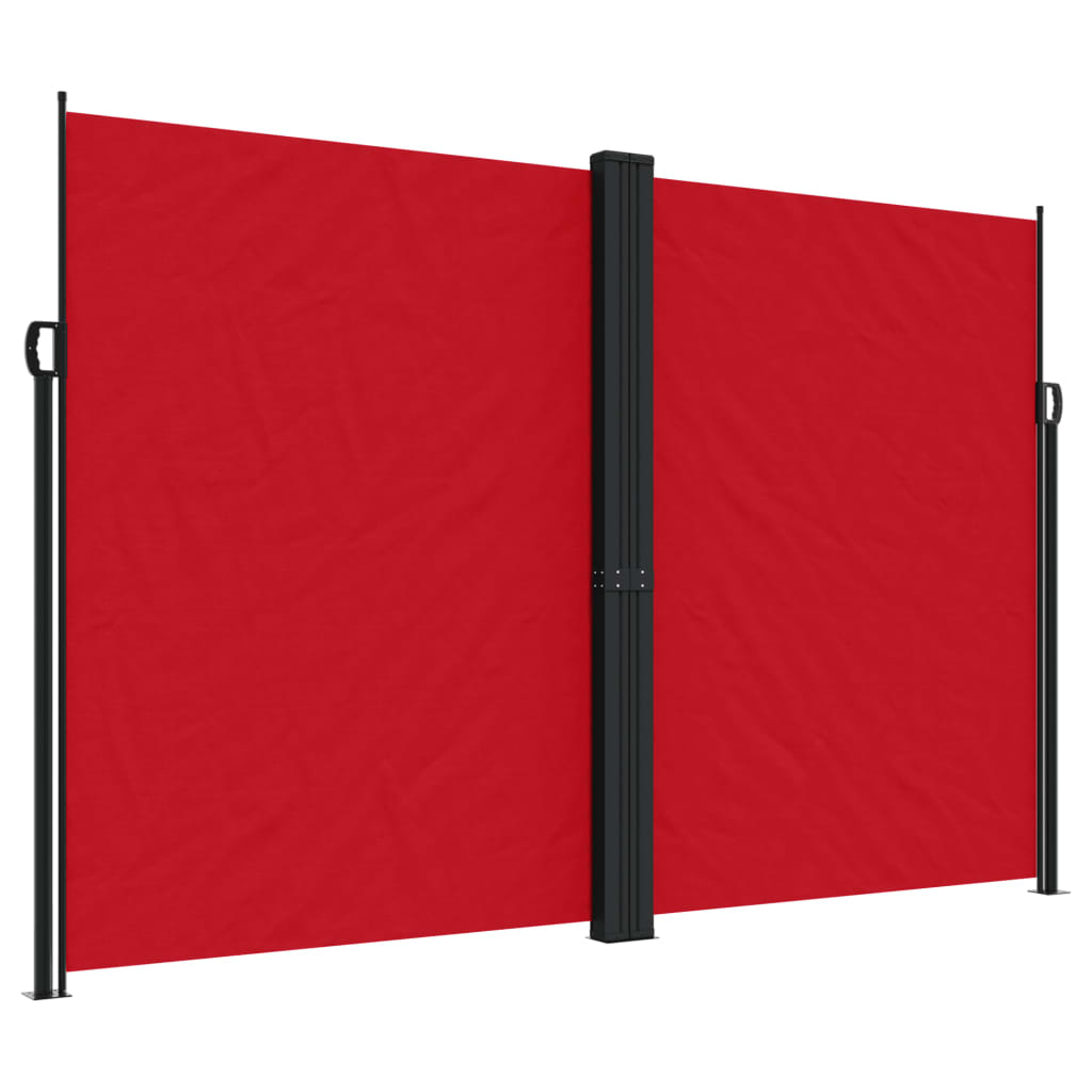 Tenda da Sole Laterale Retrattile Rossa 220x1000 cm - homemem39