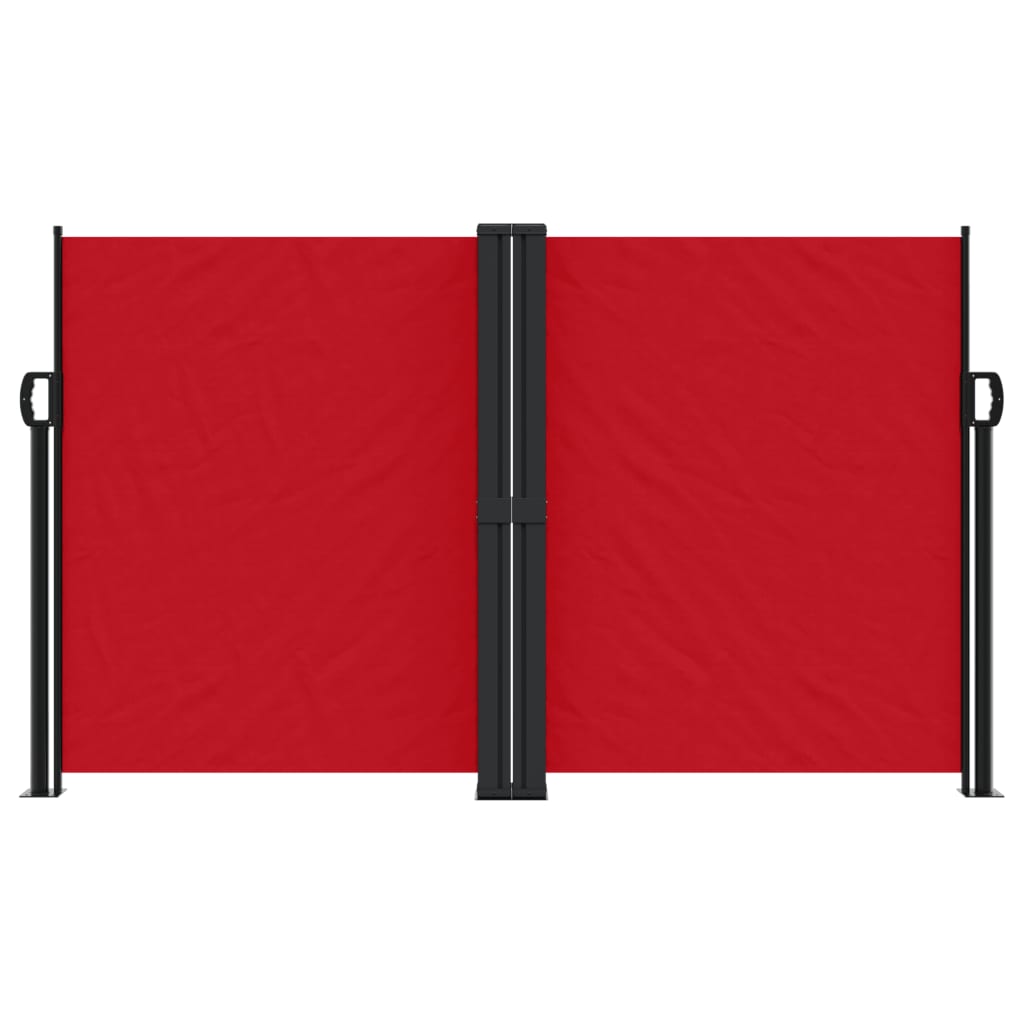Tenda Laterale Retrattile Rossa 140x1200 cm - homemem39
