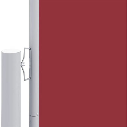 Tenda da Sole Laterale Retrattile Rossa 180x1200 cm - homemem39