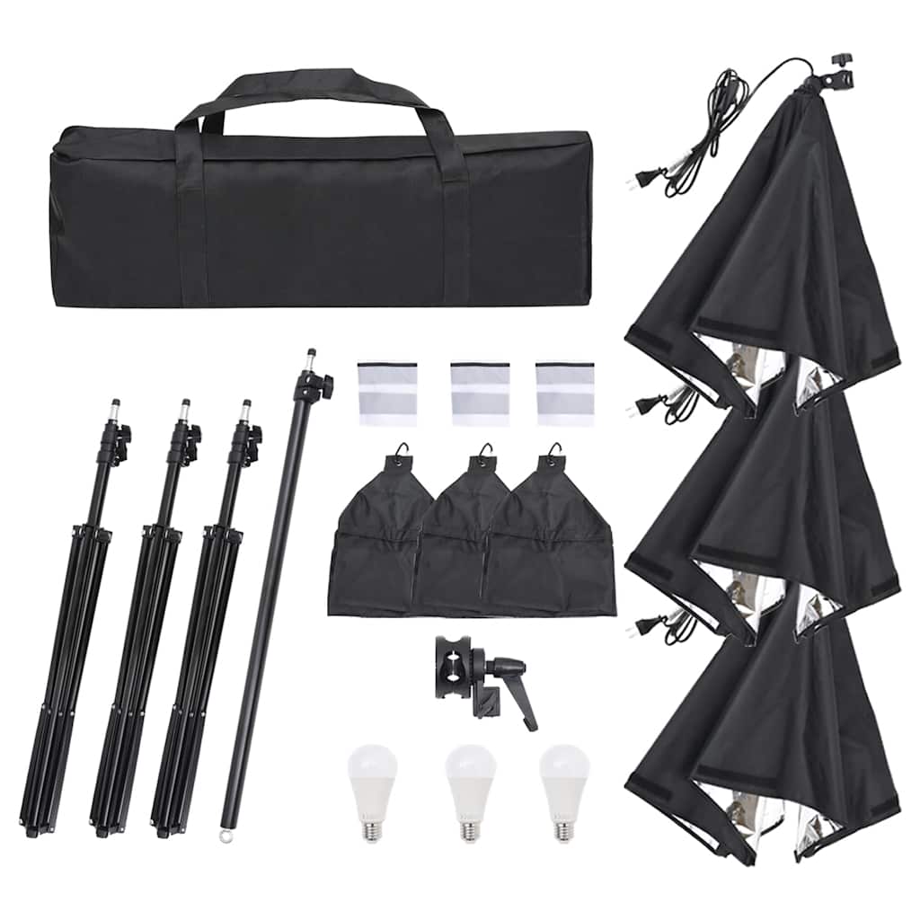 Kit di Illuminazione da Studio con Treppiedi e Softbox - homemem39